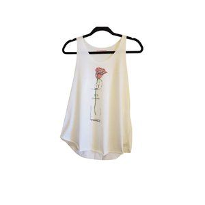 SM Wardrobe Rose Tank | Women's M | White